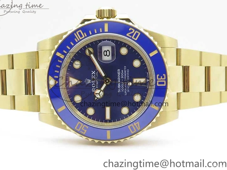 MiroTime 0506 Submariner 41mm 126618 LB YG BP Maker Best Edition Blue Dial on YG Bracelet DailyWear 2572